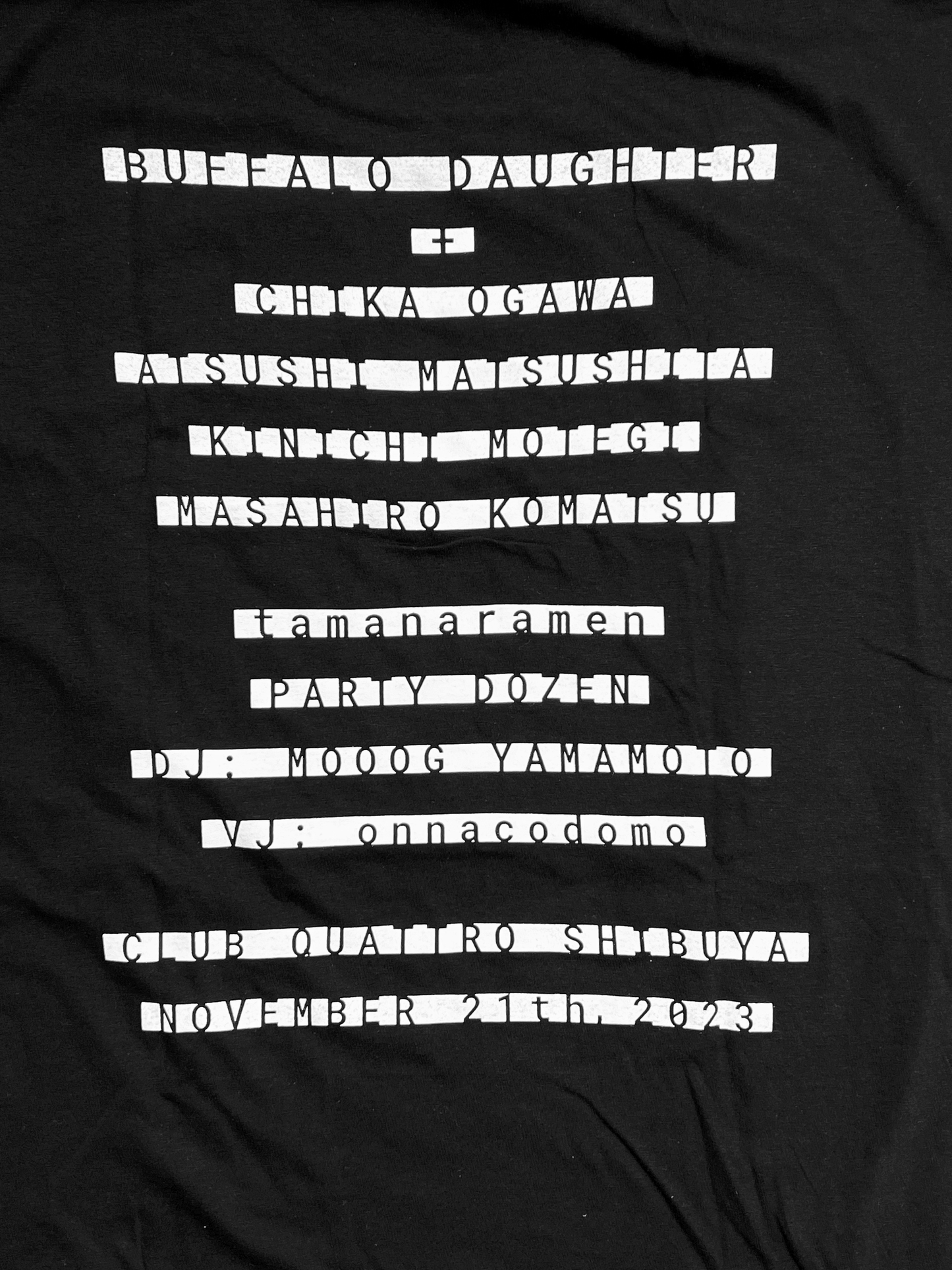 Buffallo Daughter "30th Anniversary Live" Tee